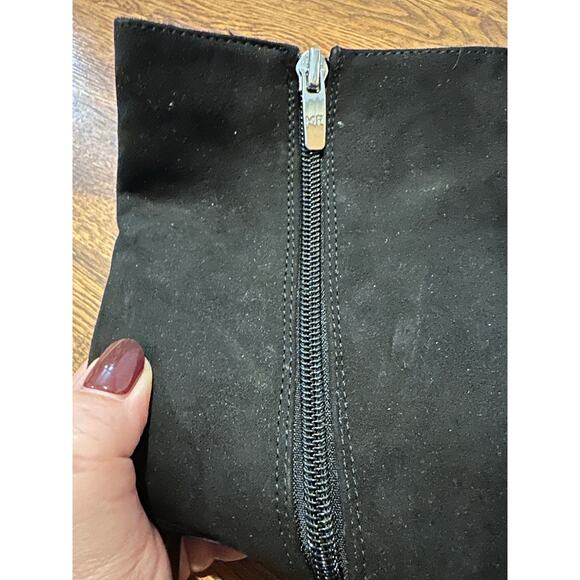 Marc Fisher Women's Faux Suede Glorry Kitten Heel Ankle Boots Black Size 9 NWOB - Picture 10 of 11